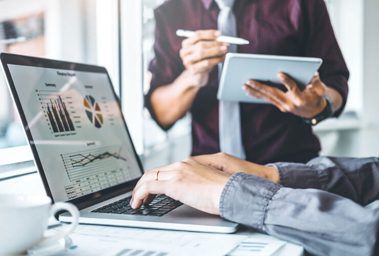 Co-working Business Team meeting Planning Strategy Analysis inve